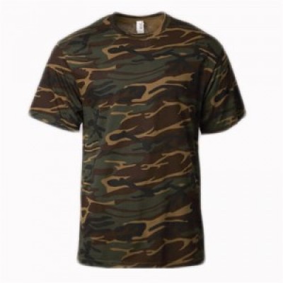 SKT013 MY-PrintLF Customized Men's Short Sleeve Round Collar T-shirt Customized Camouflage T-shirt T-shirt Supplier 45 degree